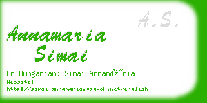 annamaria simai business card